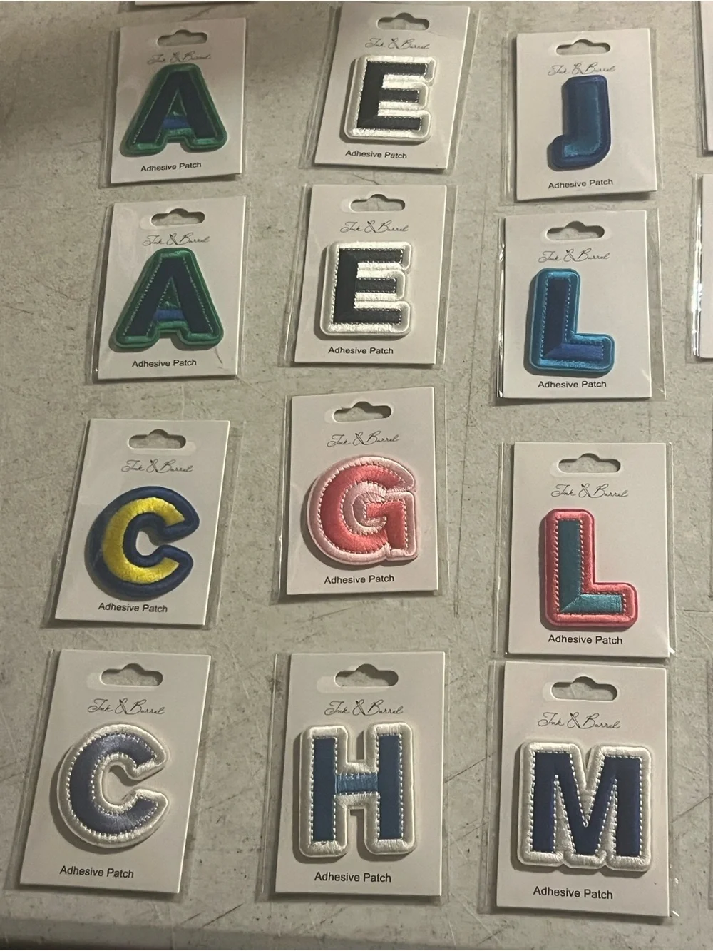 Alphabet Letter Wall Decals - Assorted Colors #5